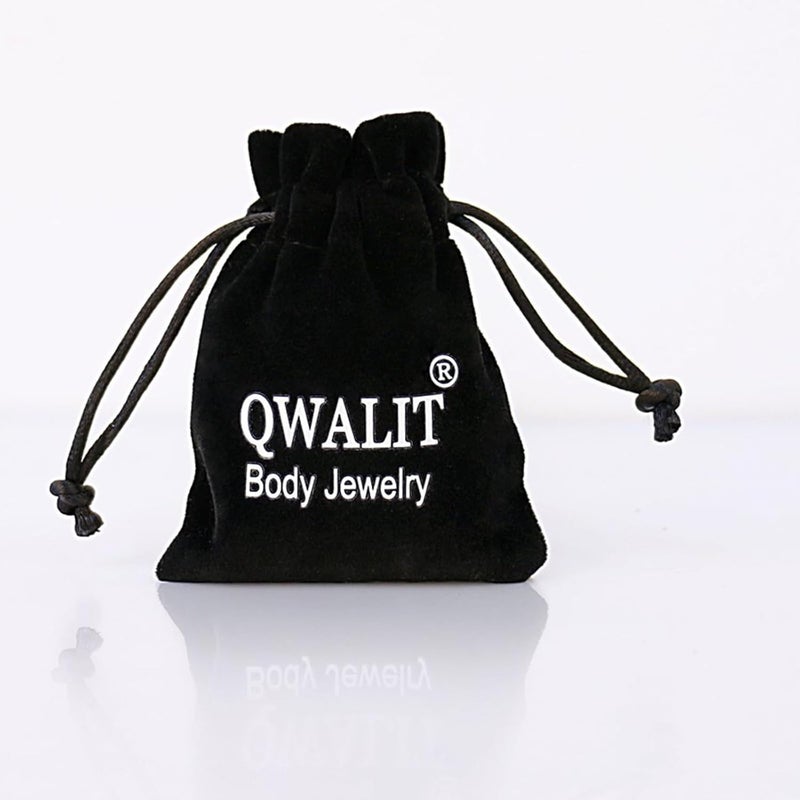 QWALIT Titanium Flat Back Helix Cartilage Earring Horseshoe Nose Ring Piercing Taper Threadless Jewelry Changing Tool Internal Threaded Piercing Taper Insertion Threader Tool Labret Jewelry Lip Studs - Image 5